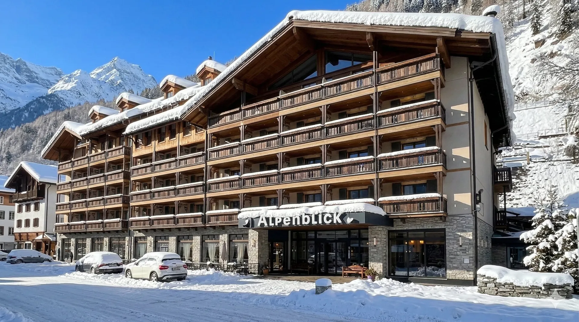 the hotel